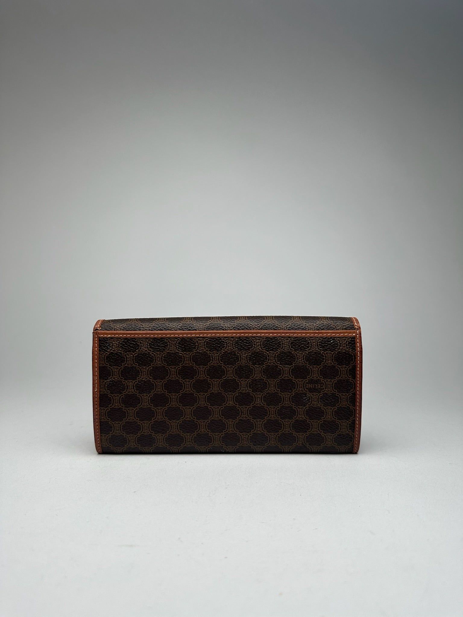 Celine Vintage Paris Leather ID Holder Brown Size ONE SIZE - 8 Thumbnail