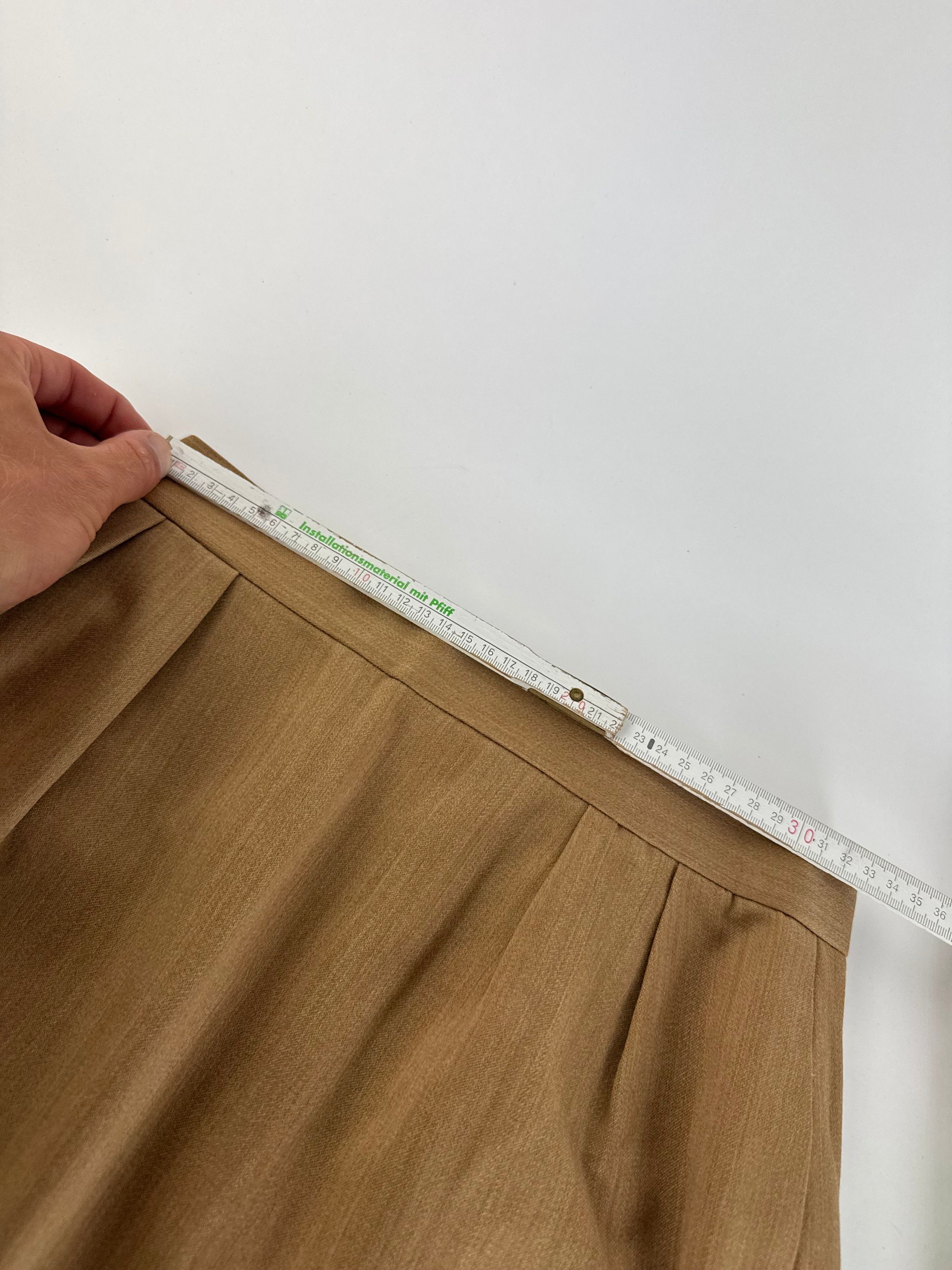 Dior Vintage Linen Skirt Brown L Size 34" / US 12 / IT 48 - 7 Thumbnail