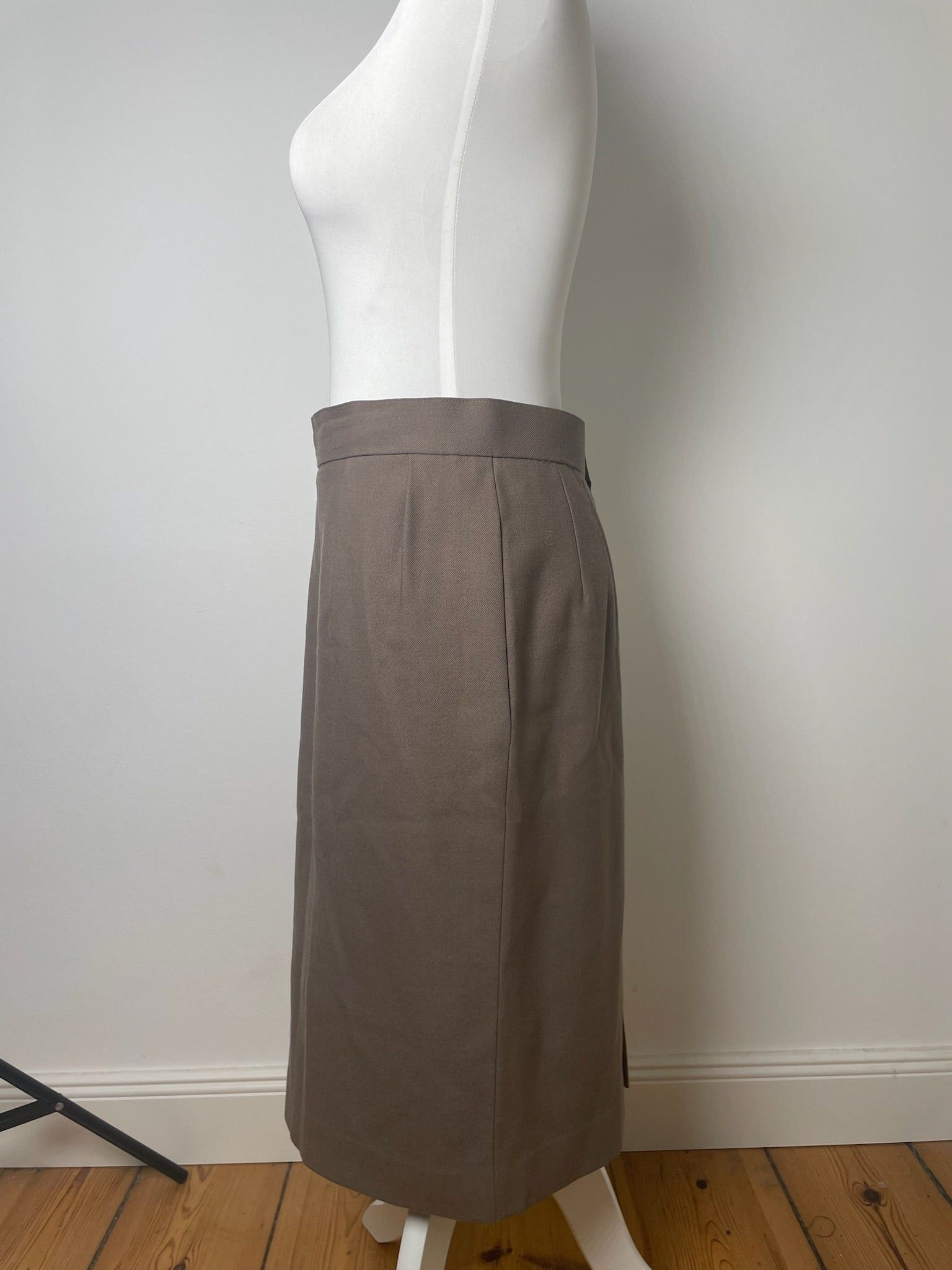 Dior Vintage Wool Skirt Brown Size 34" / US 12 / IT 48 - 6 Thumbnail