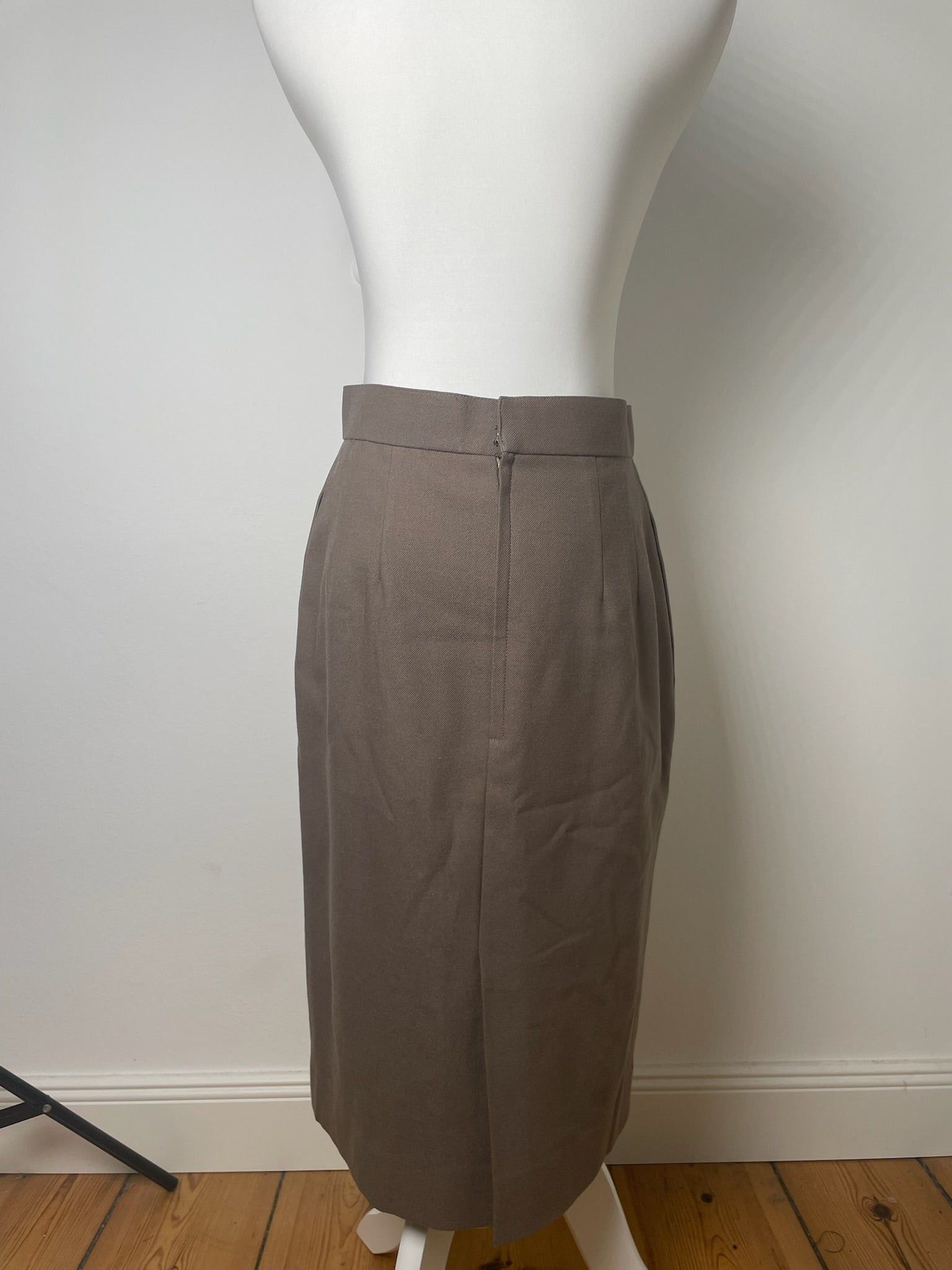 Dior Vintage Wool Skirt Brown Size 34" / US 12 / IT 48 - 5 Thumbnail