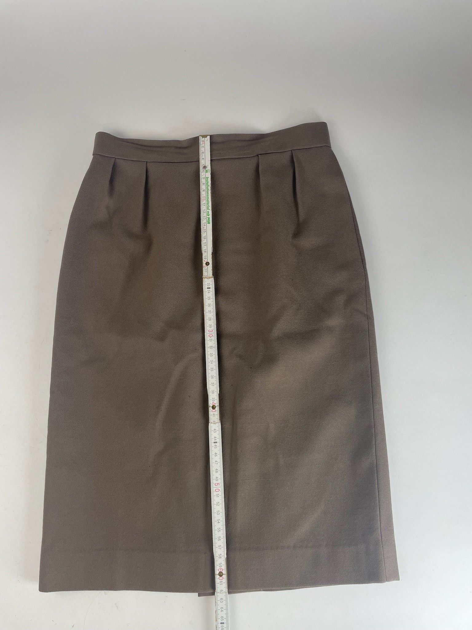 Dior Vintage Wool Skirt Brown Size 34" / US 12 / IT 48 - 12 Thumbnail