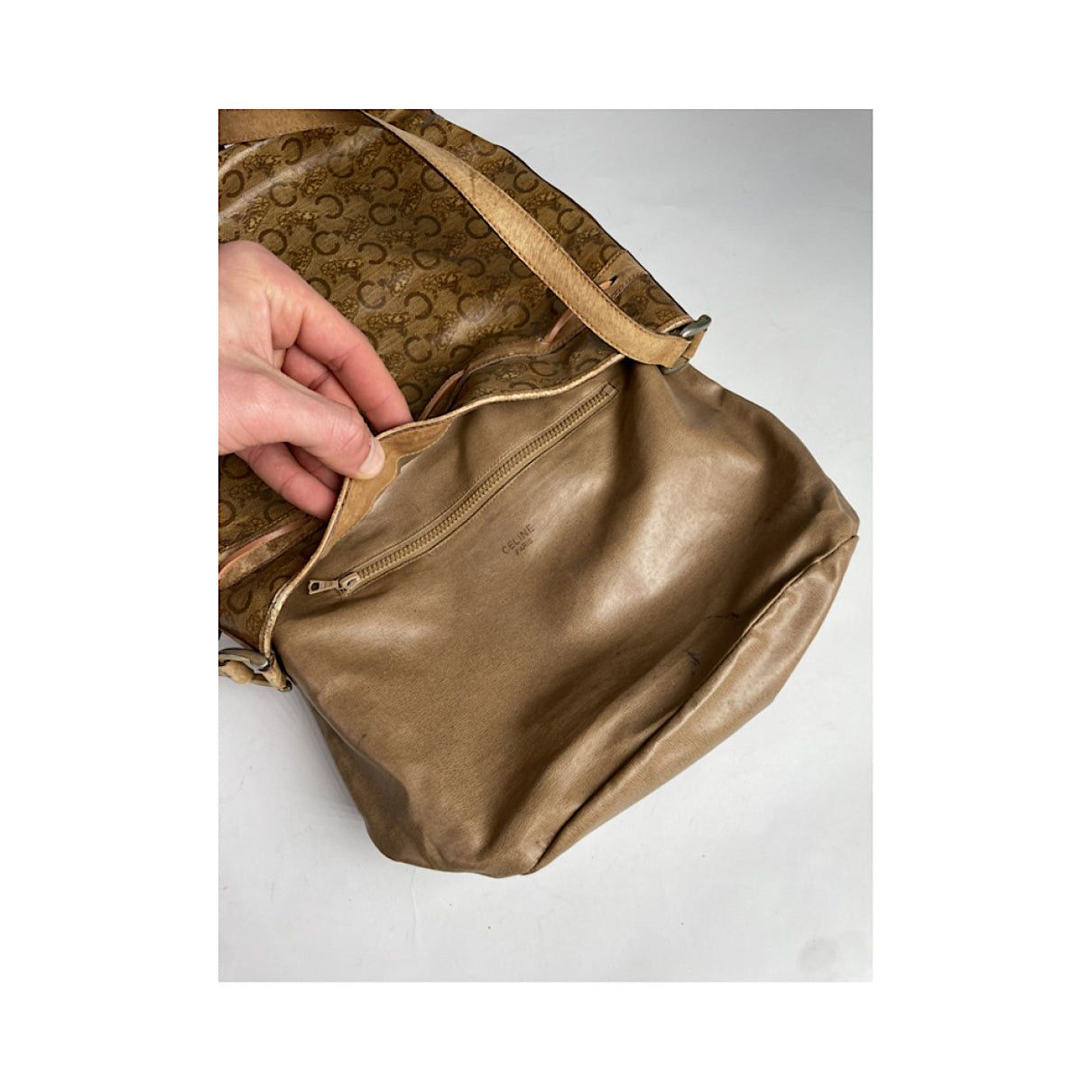 Celine SAC SEAU Brown Leather Handbag Size ONE SIZE - 3 Thumbnail