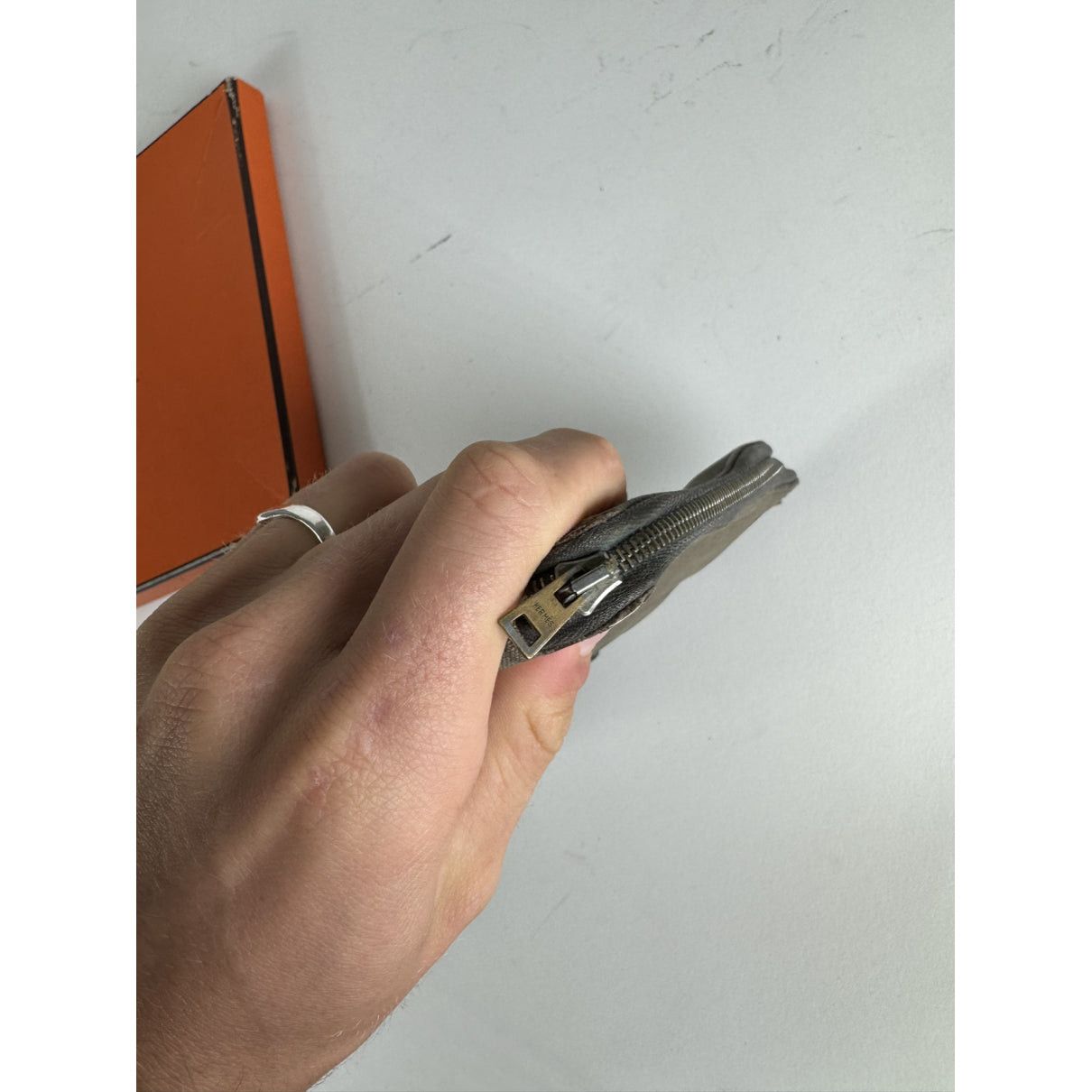 Other Hermès Toto Silver Cotton Wallet Size ONE SIZE - 3 Thumbnail