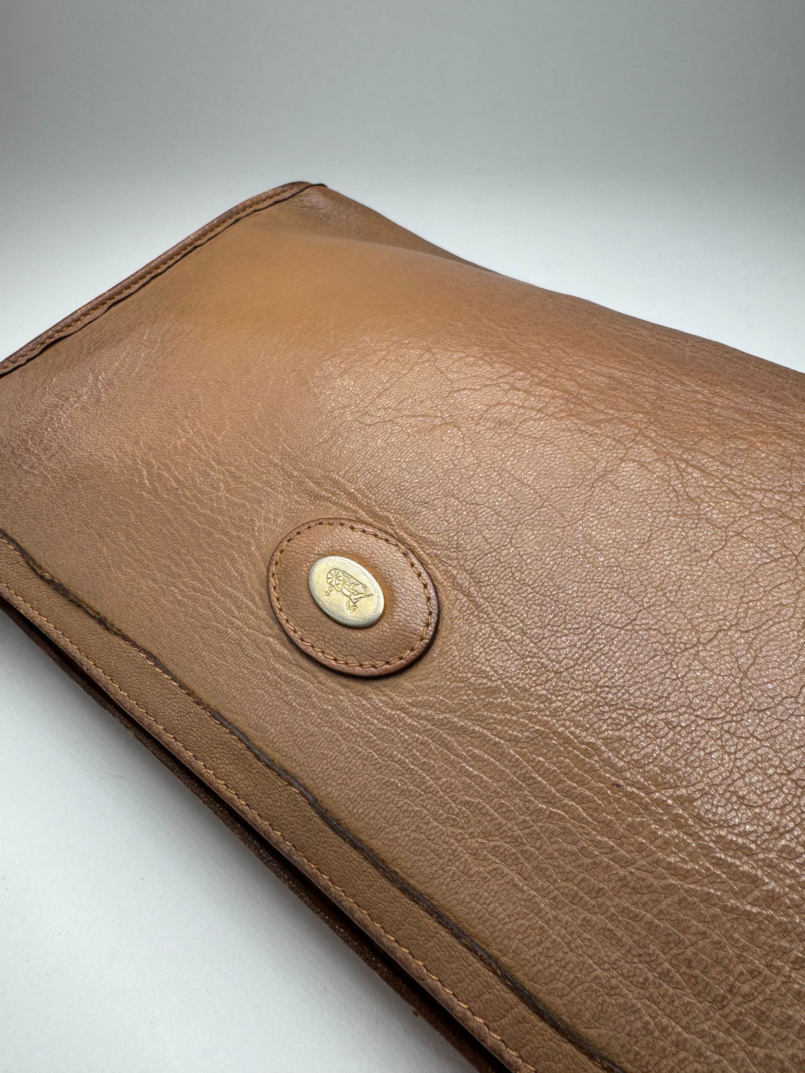 Celine Vintage Paris leather clutch brown Size ONE SIZE - 6 Thumbnail