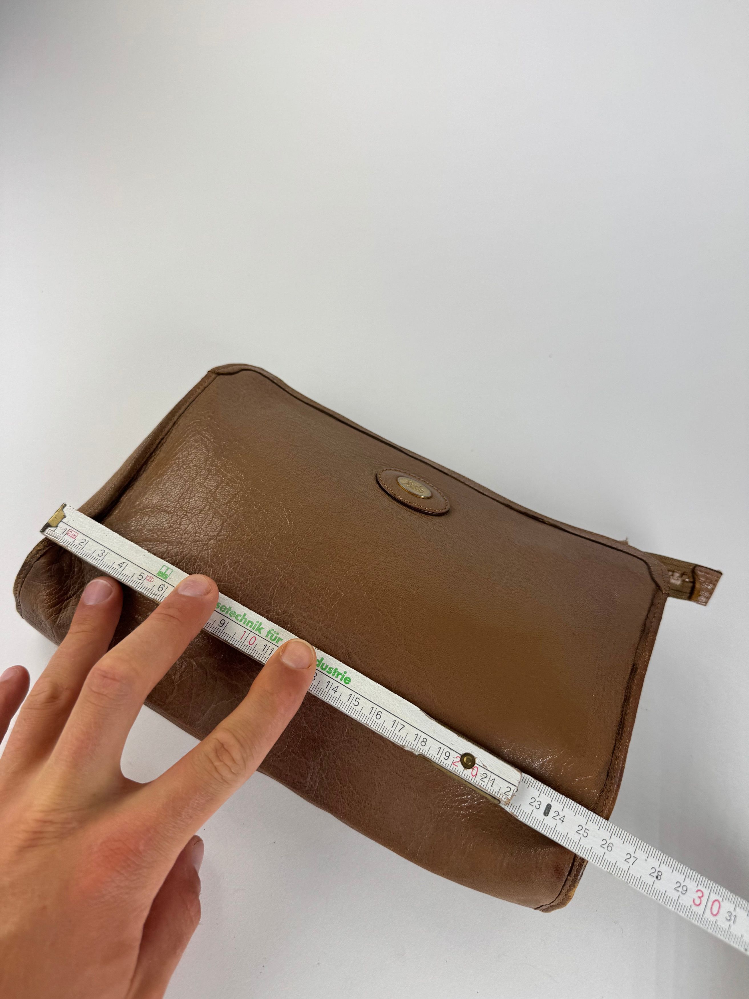 Celine Vintage Paris leather clutch brown Size ONE SIZE - 8 Thumbnail