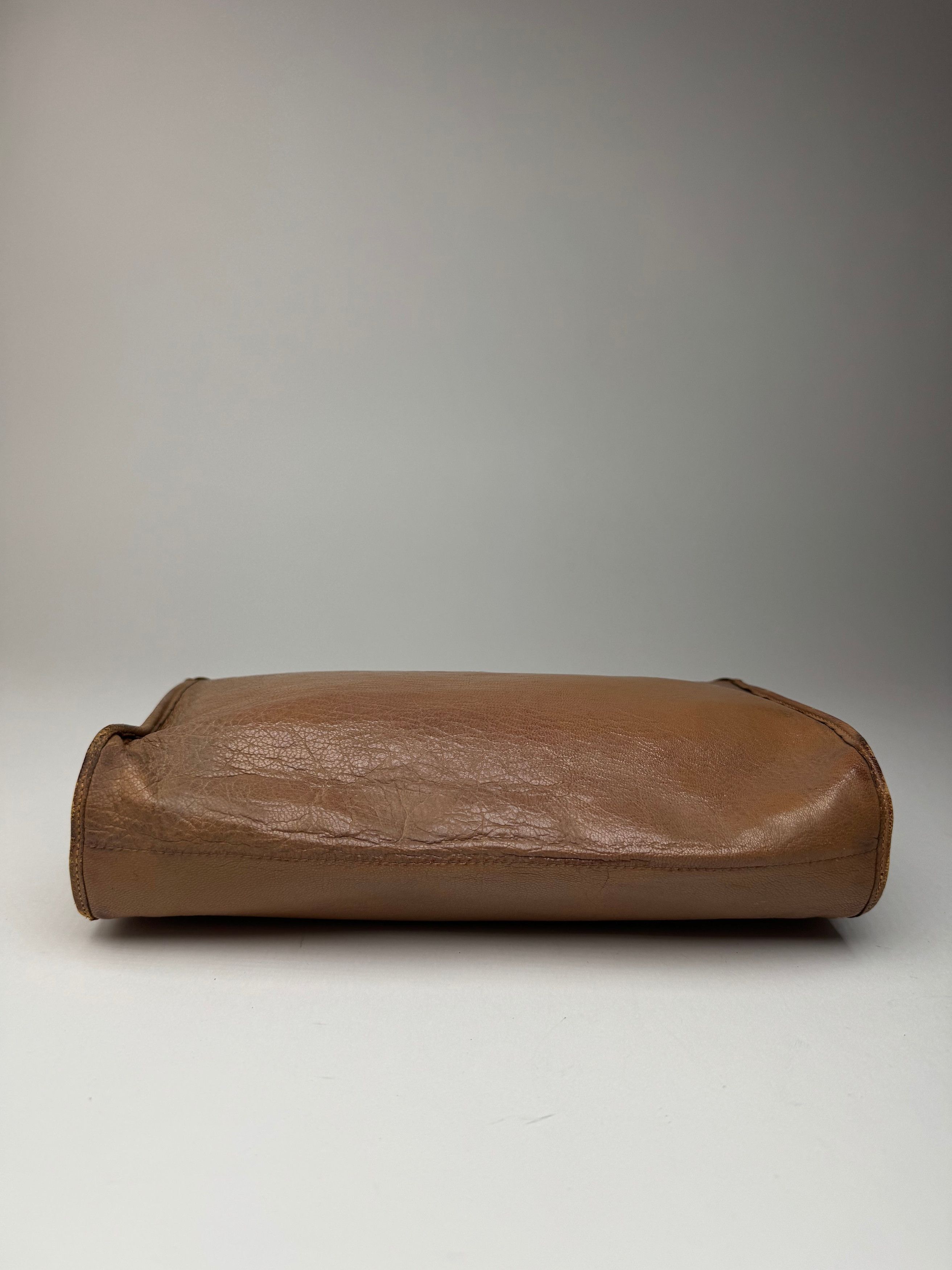 Celine Vintage Paris leather clutch brown Size ONE SIZE - 9 Thumbnail