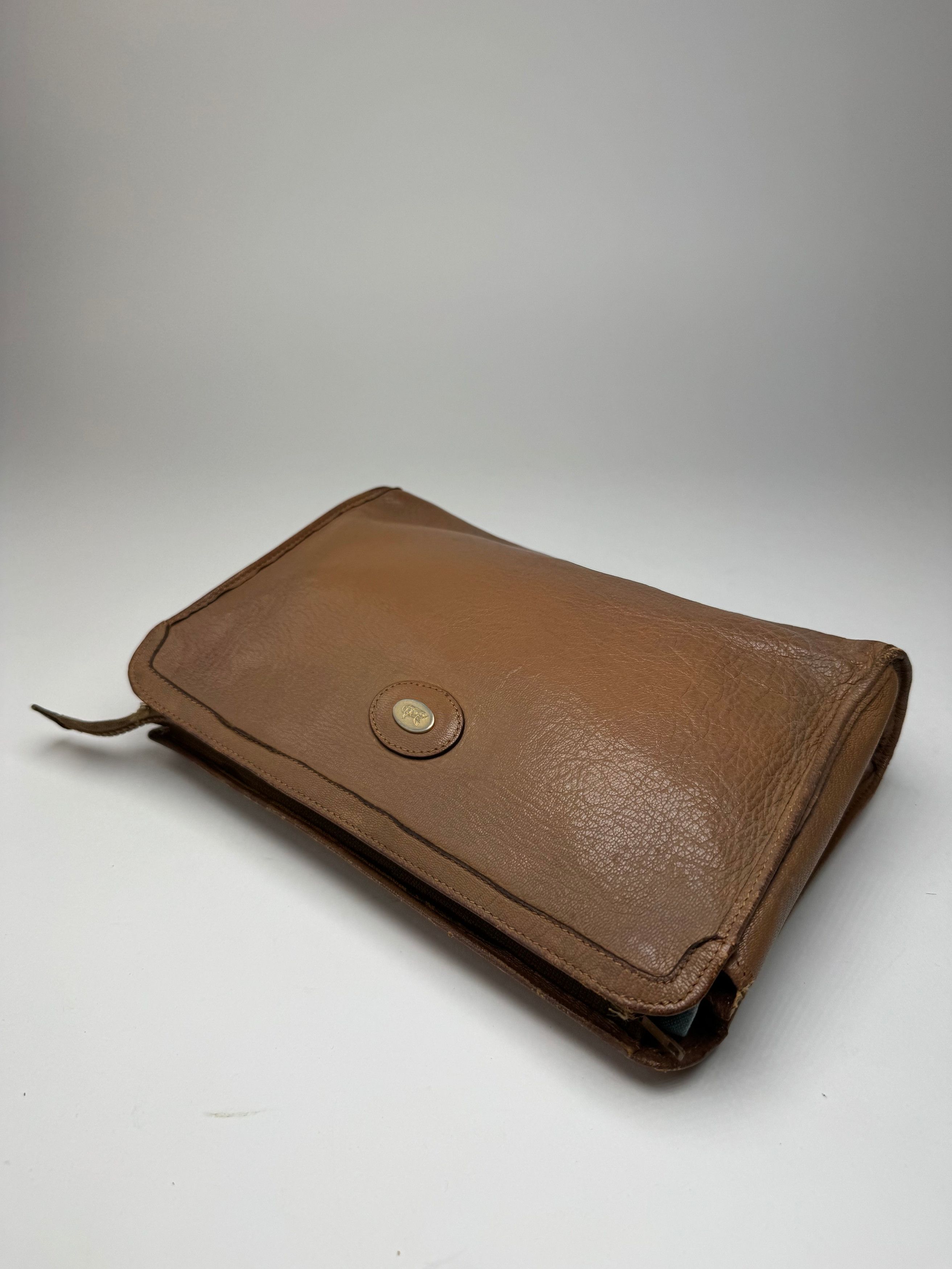 Celine Vintage Paris leather clutch brown Size ONE SIZE - 11 Thumbnail