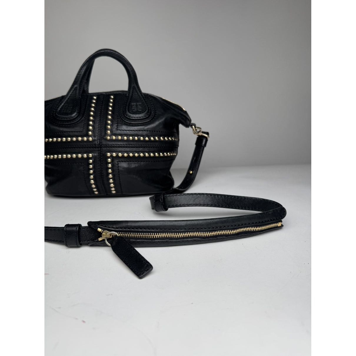 Givenchy Nightingale Black Leather Handbag Size ONE SIZE - 5 Thumbnail