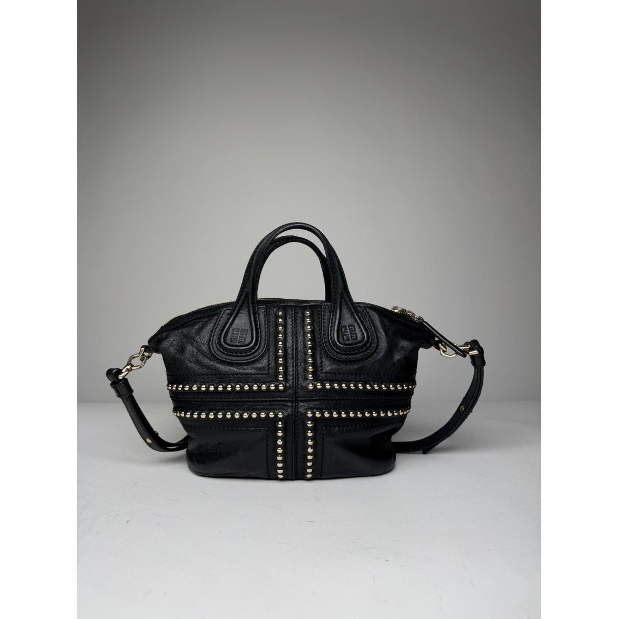Givenchy Nightingale Black Leather Handbag Size ONE SIZE - 4 Thumbnail