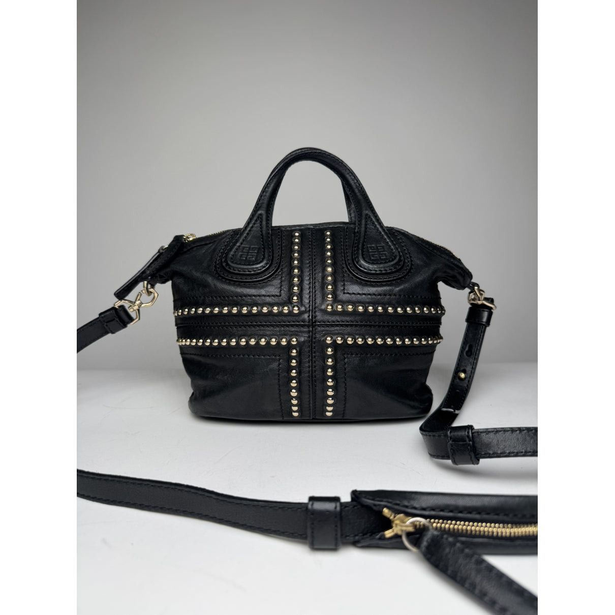 Givenchy Nightingale Black Leather Handbag Size ONE SIZE - 2 Thumbnail