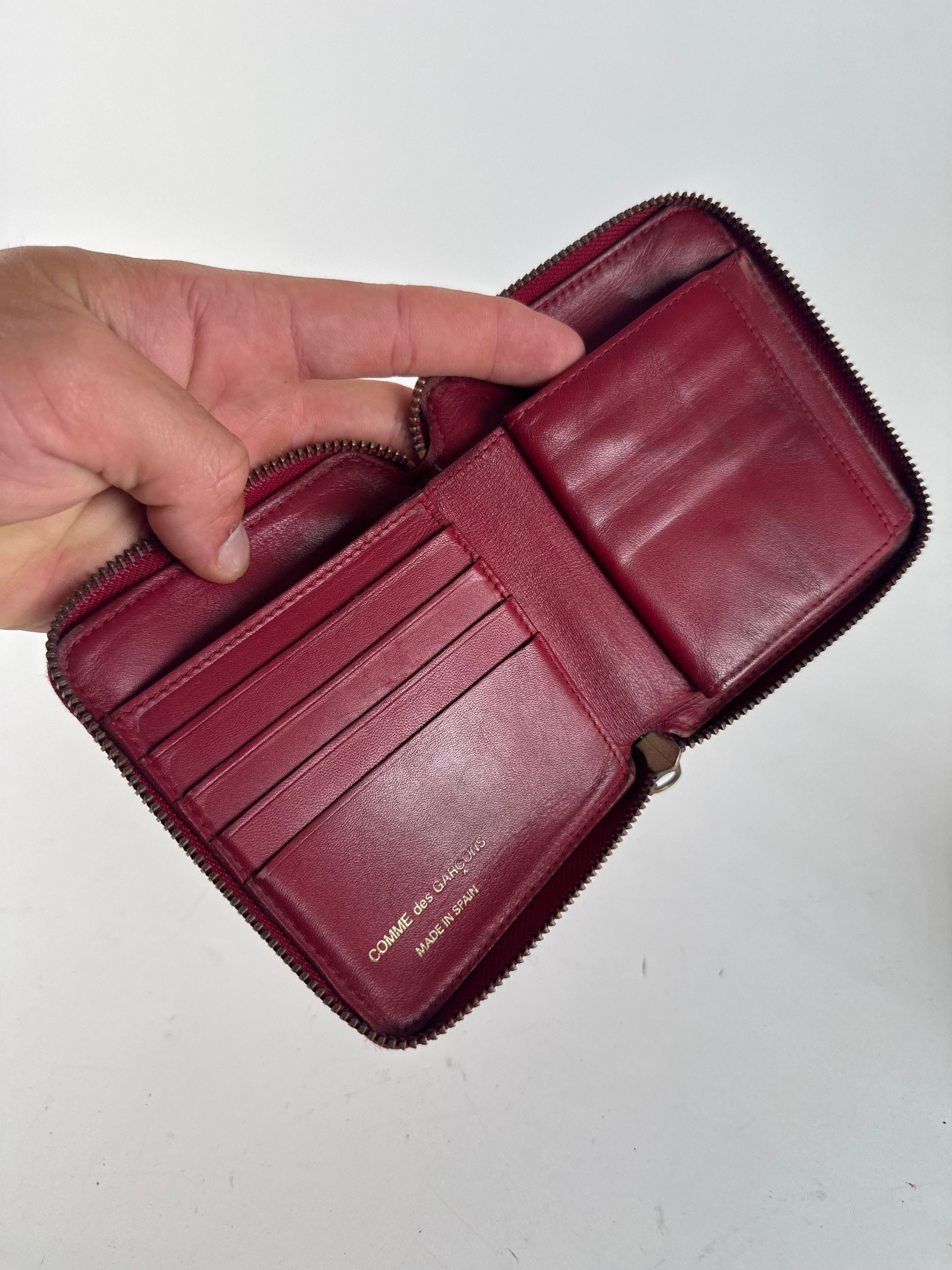 Comme des Garcons Vintage Comme Des Garçons Zippy Leather wallet red Size ONE SIZE - 3 Thumbnail