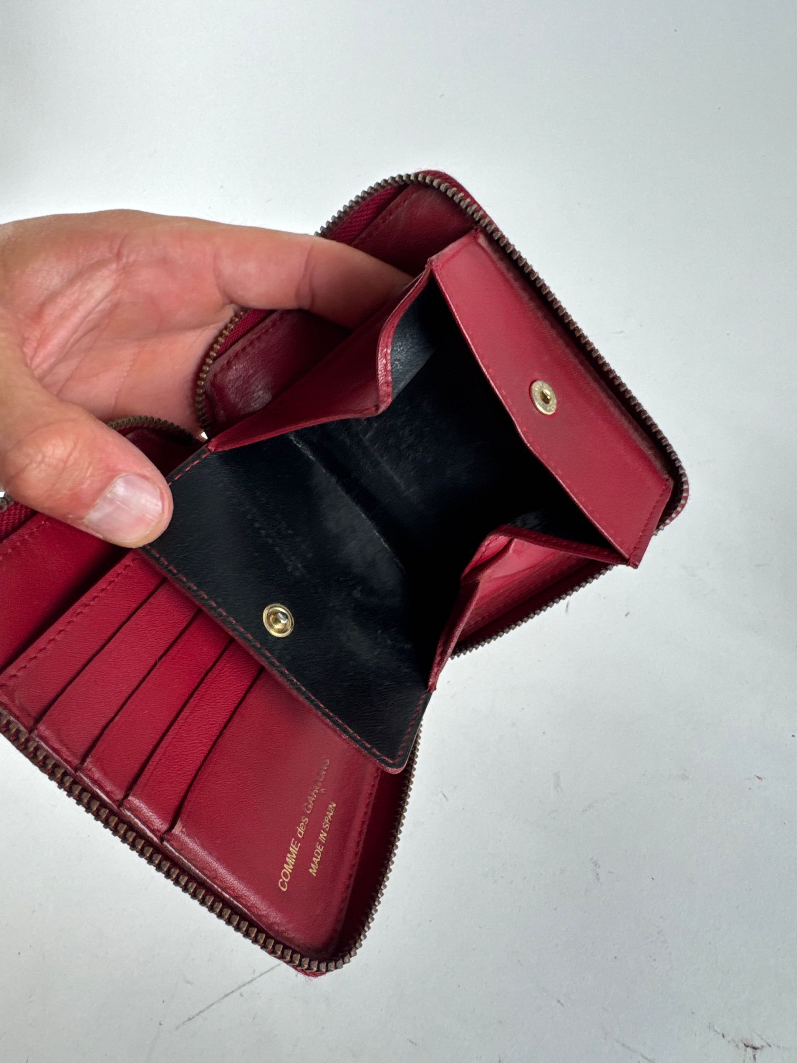 Comme des Garcons Vintage Comme Des Garçons Zippy Leather wallet red Size ONE SIZE - 8 Thumbnail