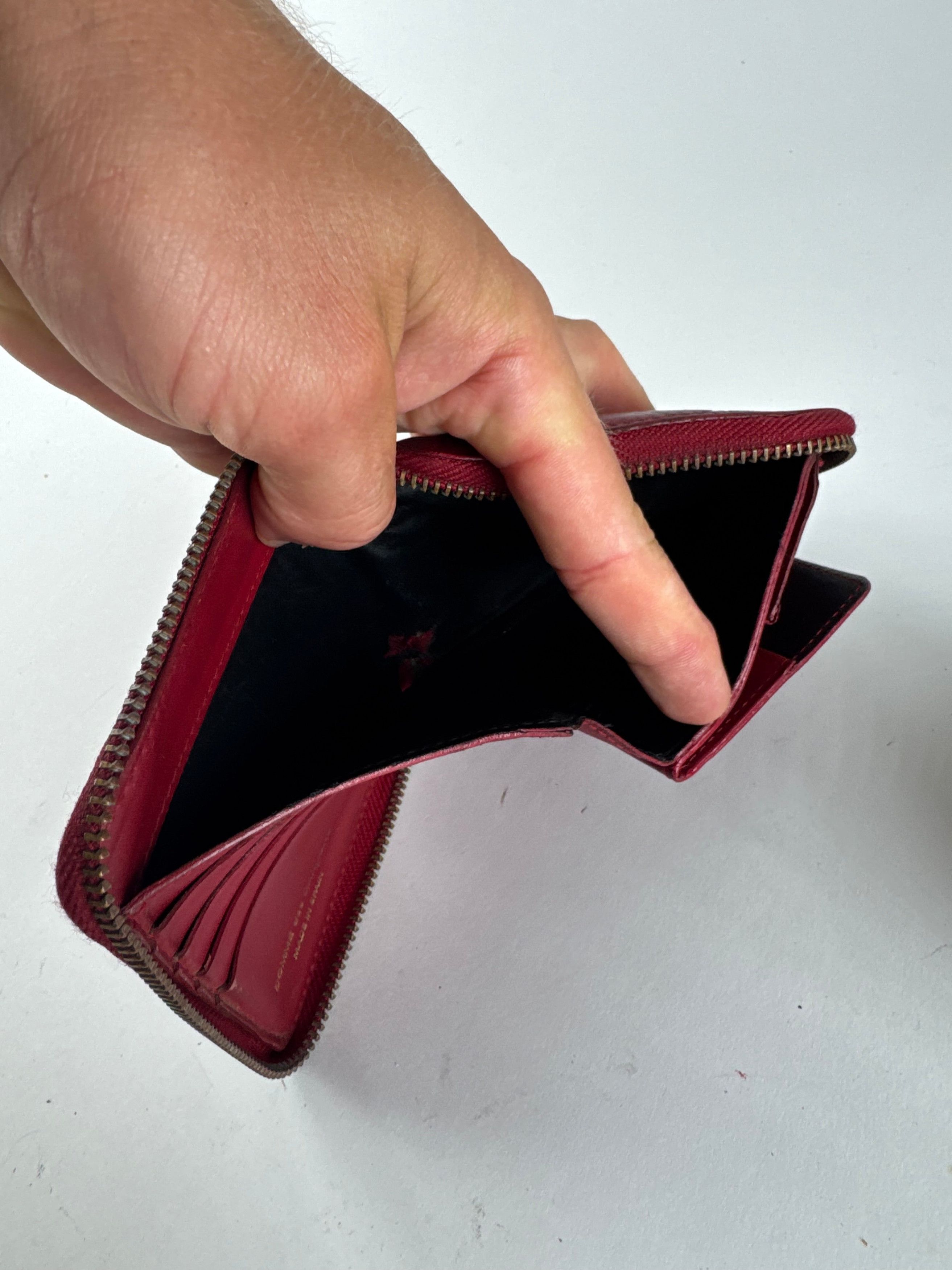 Comme des Garcons Vintage Comme Des Garçons Zippy Leather wallet red Size ONE SIZE - 5 Thumbnail