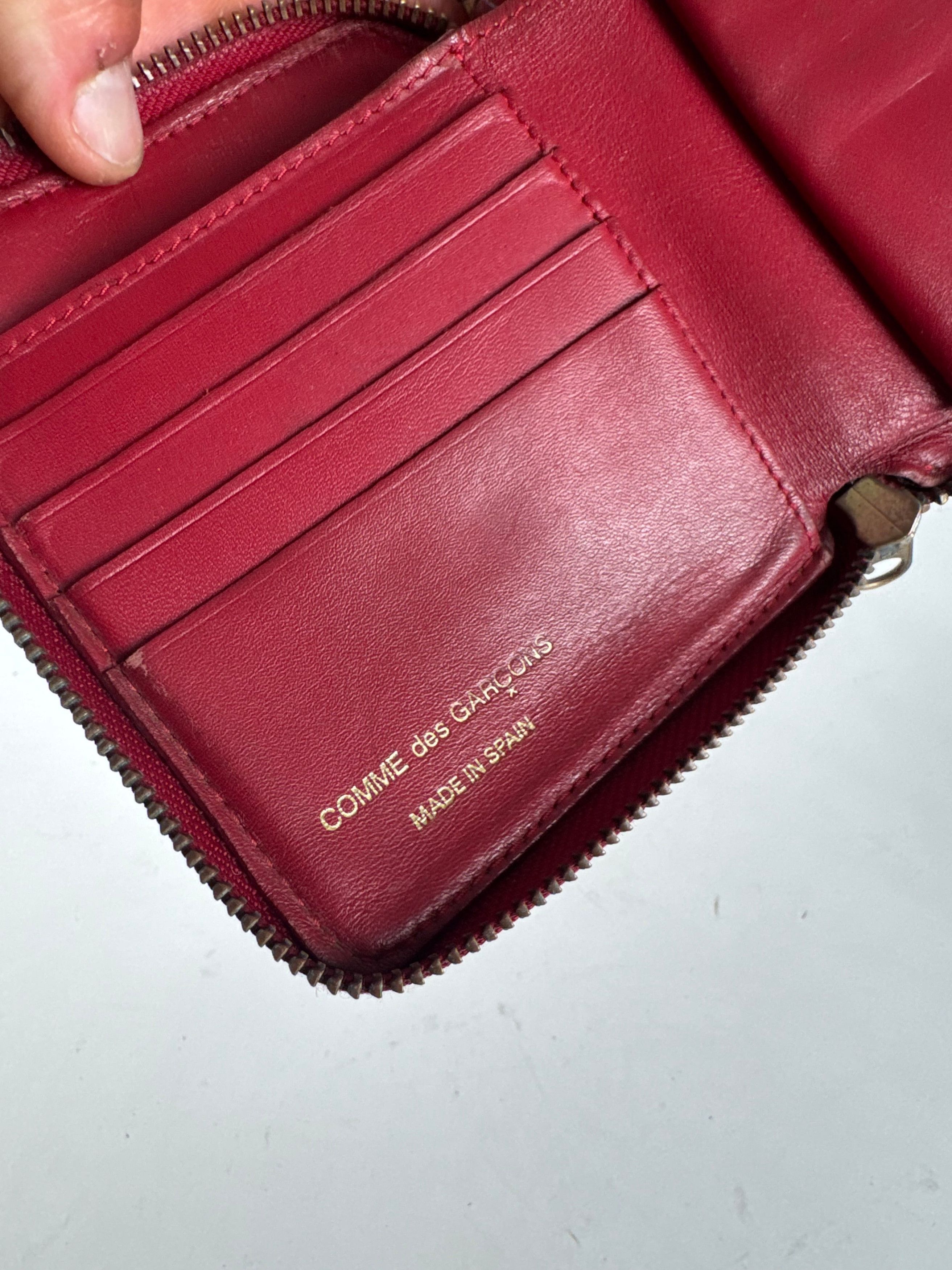 Comme des Garcons Vintage Comme Des Garçons Zippy Leather wallet red Size ONE SIZE - 4 Thumbnail