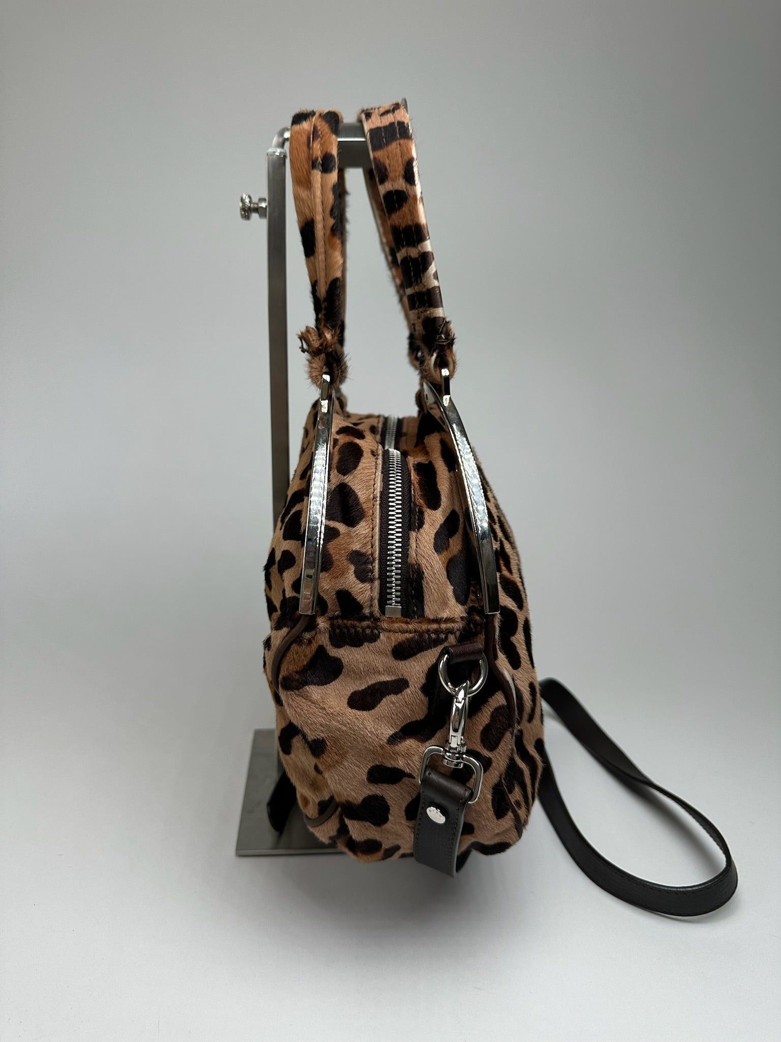 Marni Vintage Leopard fur 2way bag brown Size ONE SIZE - 13 Thumbnail