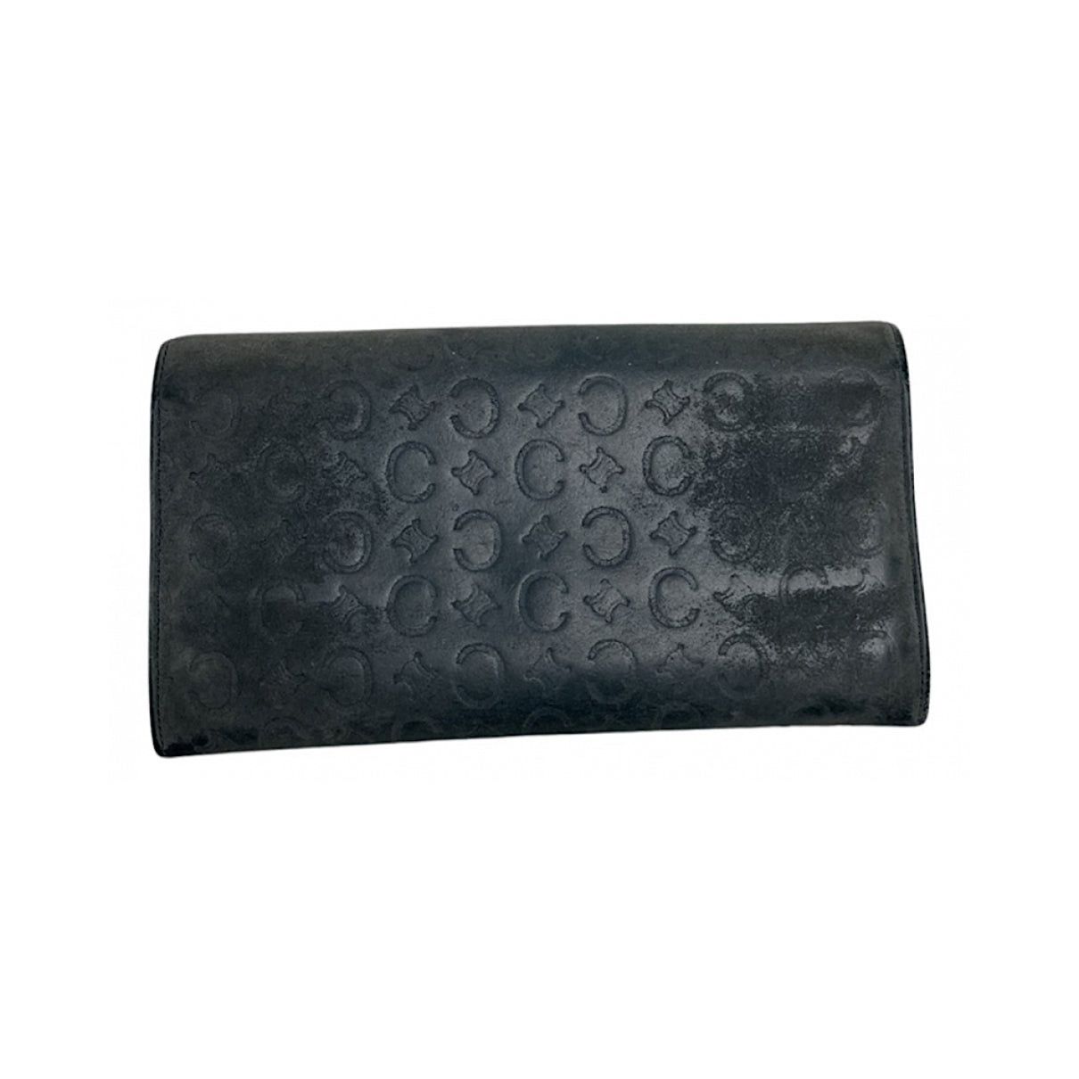 Celine Triomphe Vintage Navy Leather Wallet Size ONE SIZE - 2 Thumbnail