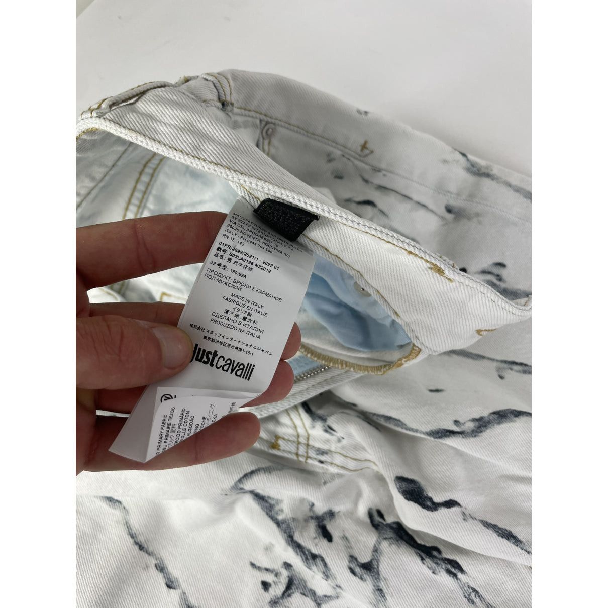 Just Cavalli White Cotton Jean Size 42" / US 20 - 5 Thumbnail