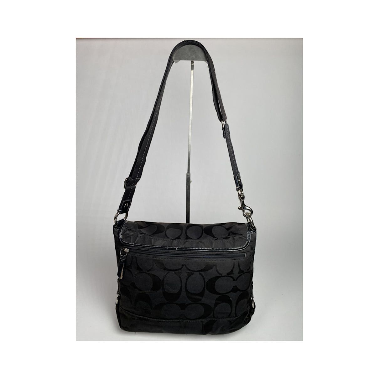 Coach Signature Sufflette Brown Cotton Handbag Size ONE SIZE - 5 Thumbnail