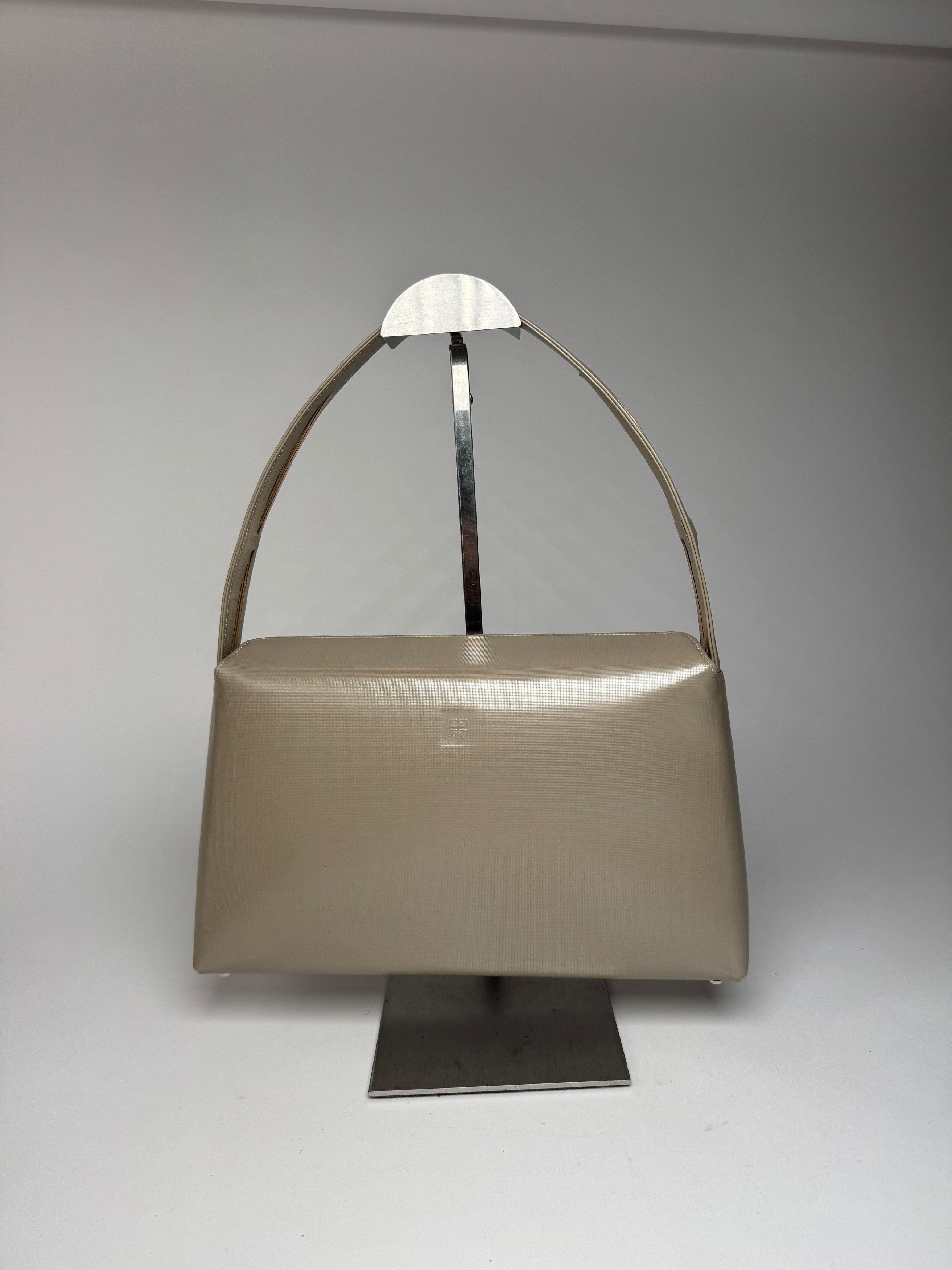 Givenchy Vintage 4G Patent Leather Bag Grey Brown Size ONE SIZE - 13 Thumbnail