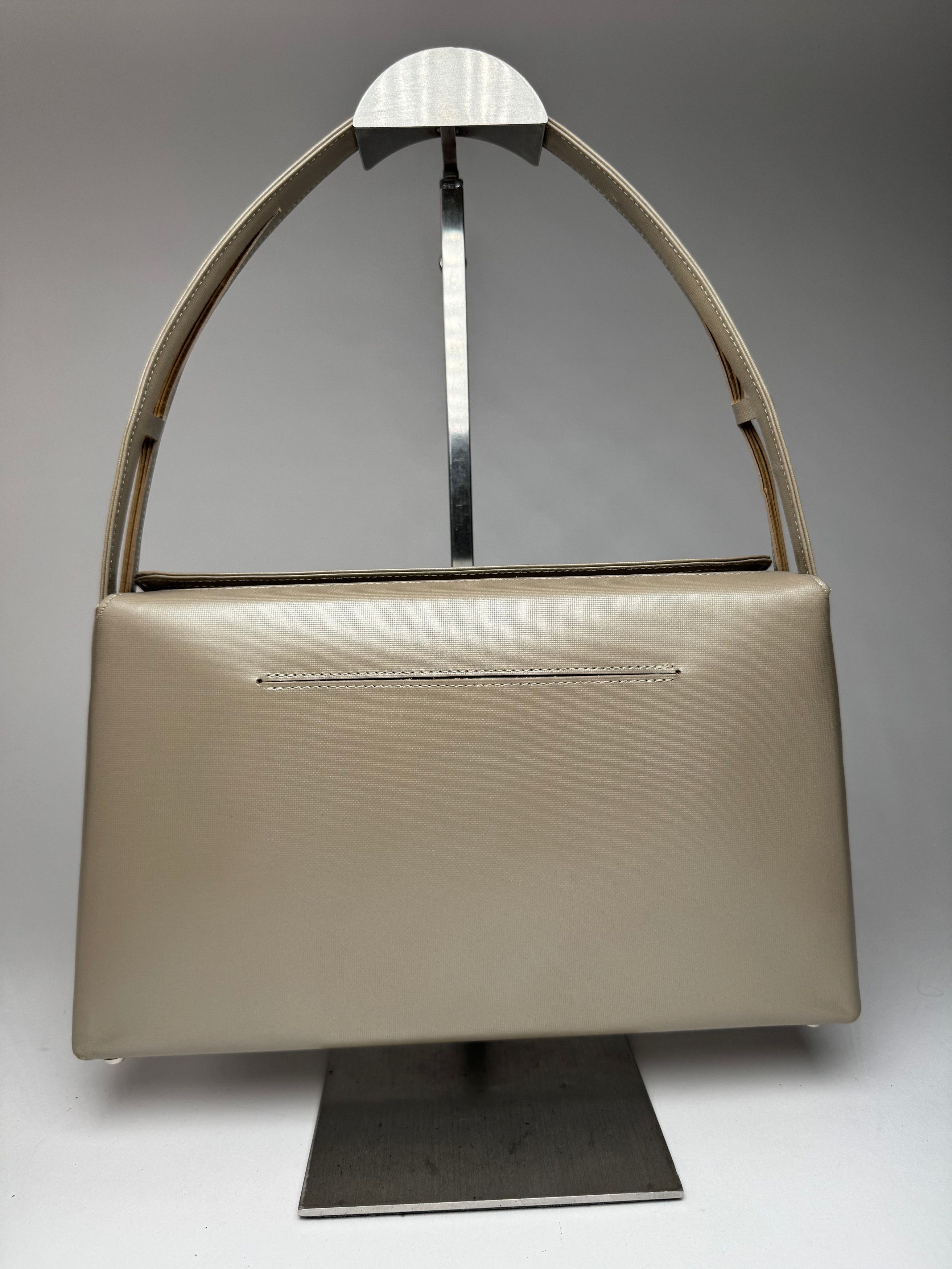 Givenchy Vintage 4G Patent Leather Bag Grey Brown Size ONE SIZE - 9 Thumbnail