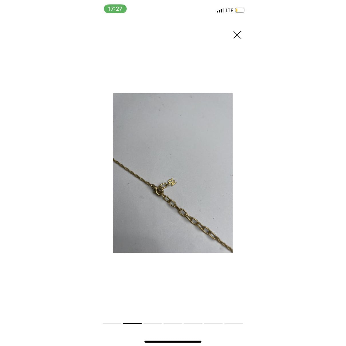 Nina Ricci Gold Metal Necklace Size ONE SIZE - 2 Thumbnail