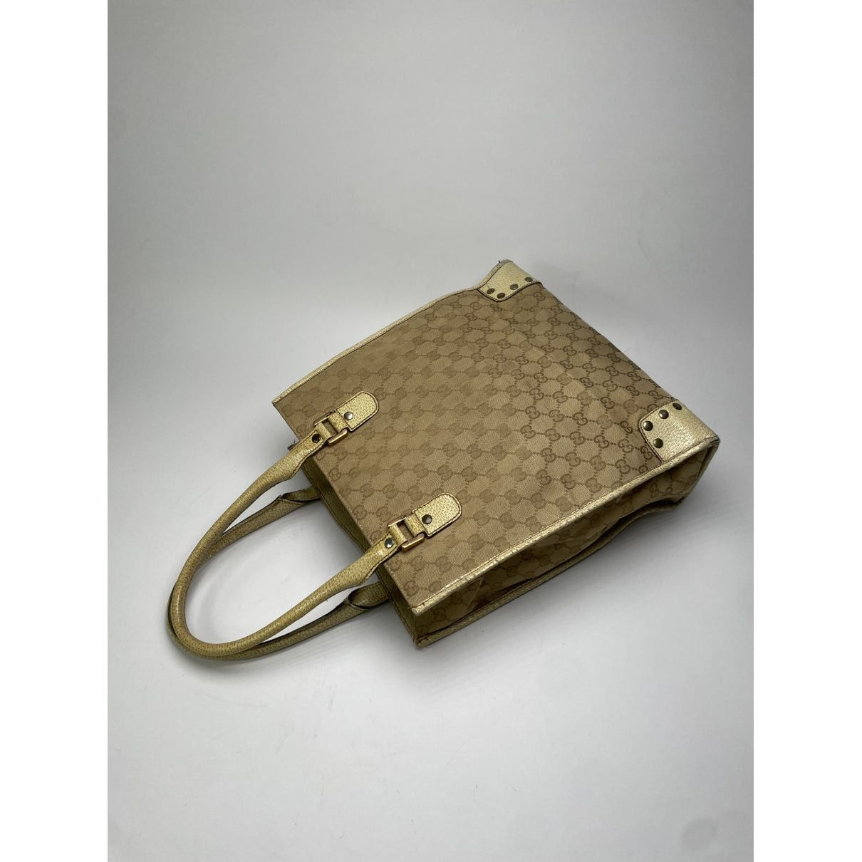 Gucci Jackie Vintage Beige Cotton Handbag Size ONE SIZE - 3 Thumbnail