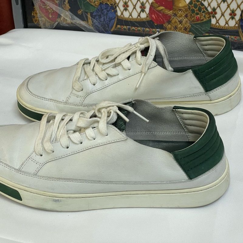 Gucci Gucci Fashion Sneakers in White and Green 0079 Size US 8.5 / EU 41-42 - 8 Thumbnail