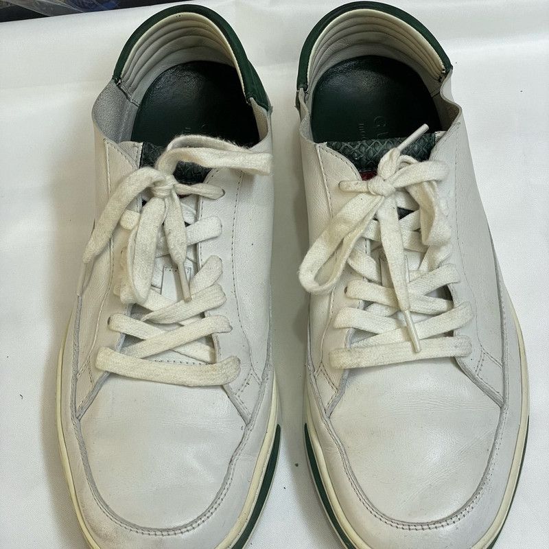 Gucci Gucci Fashion Sneakers in White and Green 0079 Size US 8.5 / EU 41-42 - 2 Thumbnail