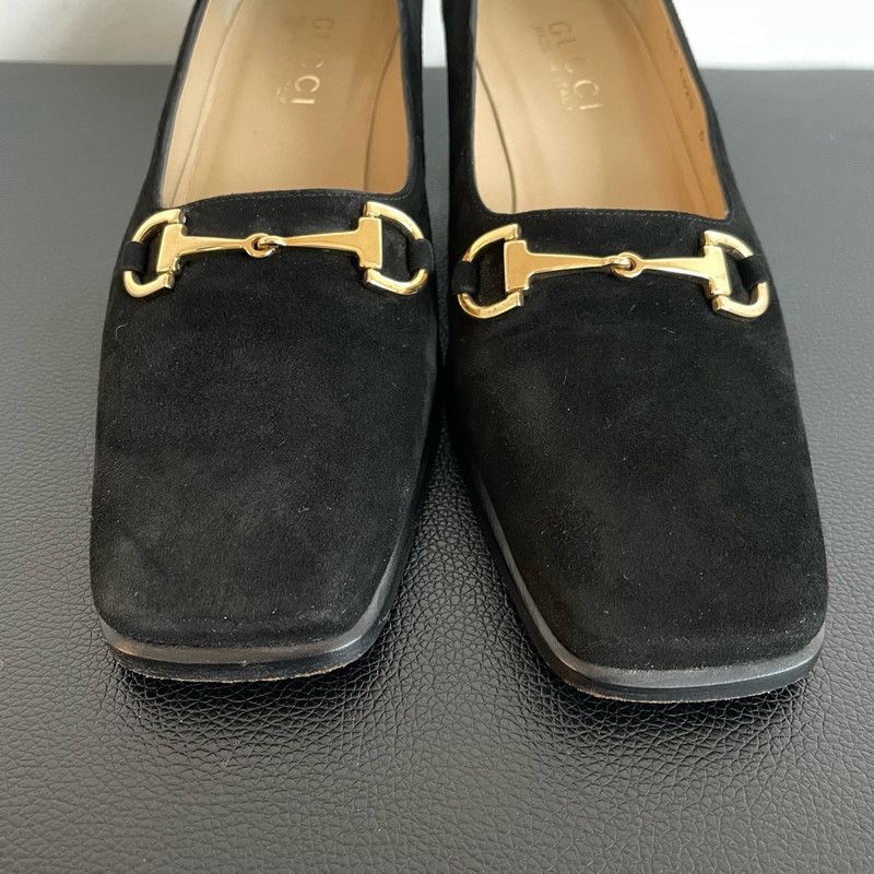 Gucci Gucci Black Horsebit Suede Slip-On Casual Shoes 0079 Size US 7.5 / EU 40-41 - 9 Thumbnail