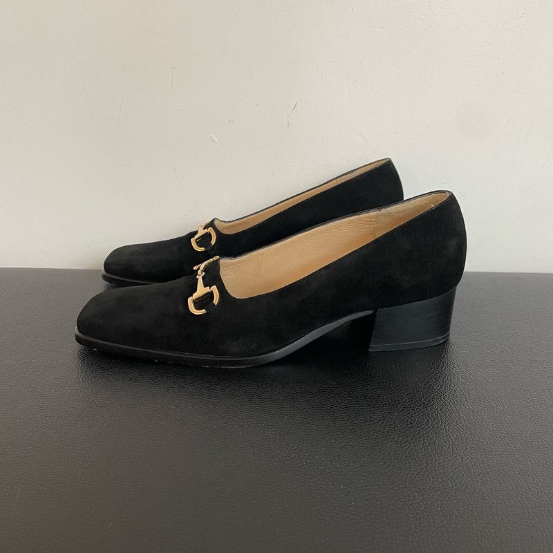 Gucci Gucci Black Horsebit Suede Slip-On Casual Shoes 0079 Size US 7.5 / EU 40-41 - 6 Thumbnail