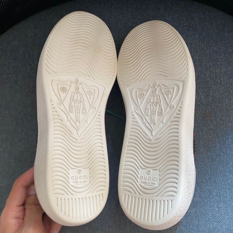Gucci Gucci Ace Embroidered White Sneakers 0079 Size US 9.5 / EU 42-43 - 4 Thumbnail