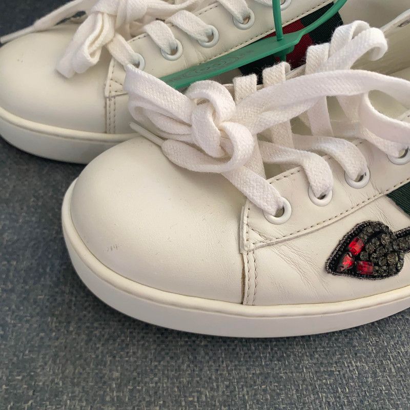 Gucci Gucci Ace Embroidered White Sneakers 0079 Size US 9.5 / EU 42-43 - 6 Thumbnail