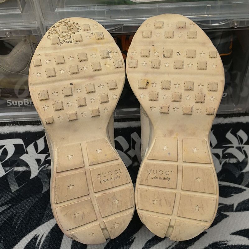 Gucci Gucci Rhyton Logo Low-Top Dad Sneakers 0079 Size US 8.5 / EU 41-42 - 4 Thumbnail