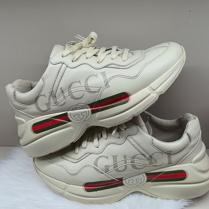Gucci Gucci Rhyton Logo Low-top Dad Sneakers in Ivory 0079 Size US 7.5 / EU 40-41 - 6 Thumbnail