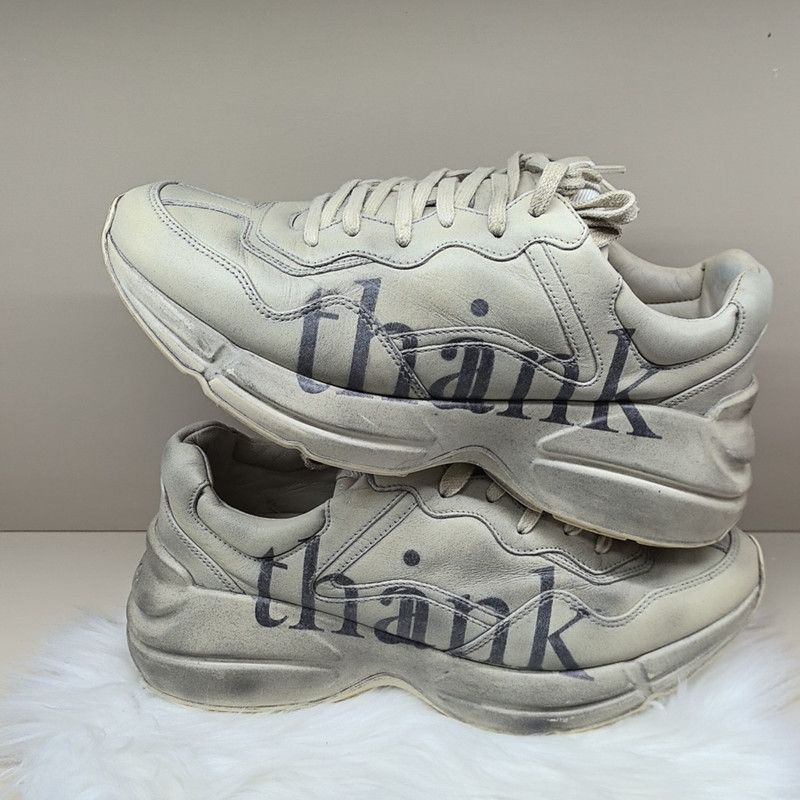 Gucci Gucci Rhyton Low-Top Dad Sneakers in Ivory 0079 Size US 7.5 / EU 40-41 - 6 Thumbnail