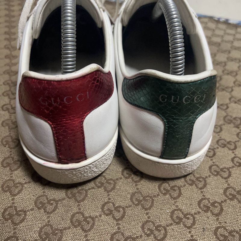 Gucci Gucci Ace Low-Top Sneakers with Tiger Embroidery 0079 Size US 8 / EU 41 - 3 Thumbnail