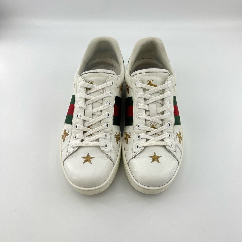 Gucci Gucci Ace Embroidered Bee Leather Sneakers 0079 Size US 10.5 / EU 43-44 - 2 Thumbnail