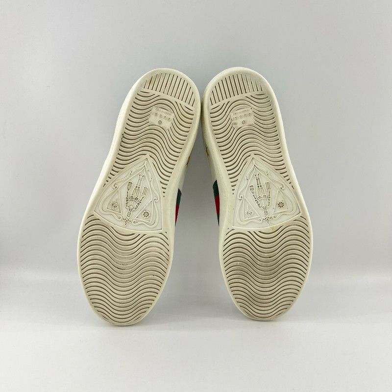 Gucci Gucci Ace Embroidered Bee Leather Sneakers 0079 Size US 10.5 / EU 43-44 - 4 Thumbnail