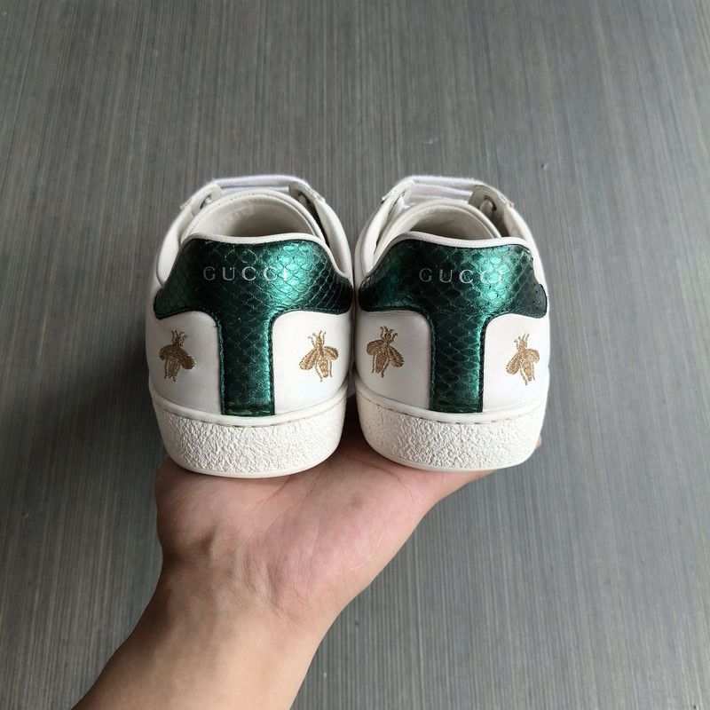 Gucci Gucci Ace Leather Embroidered Bee Fashion Sneakers 0079 Size US 8.5 / EU 41-42 - 3 Thumbnail