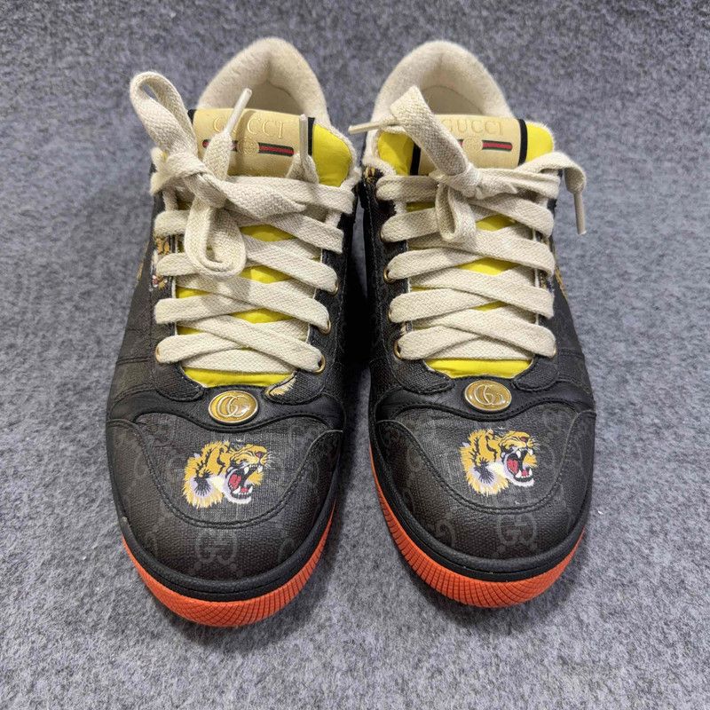 Gucci Gucci Screener Low-Top Sneakers with Tiger Print 0079 Size US 8.5 / EU 41-42 - 2 Thumbnail