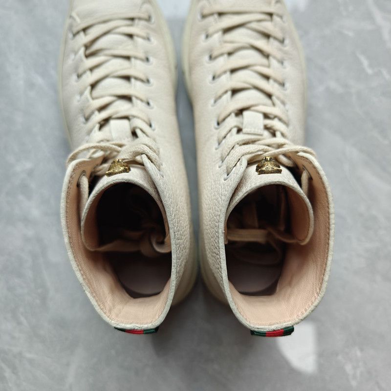 Gucci Gucci High-Top Leather Sneakers for Men 0079 Size US 8.5 / EU 41-42 - 6 Thumbnail