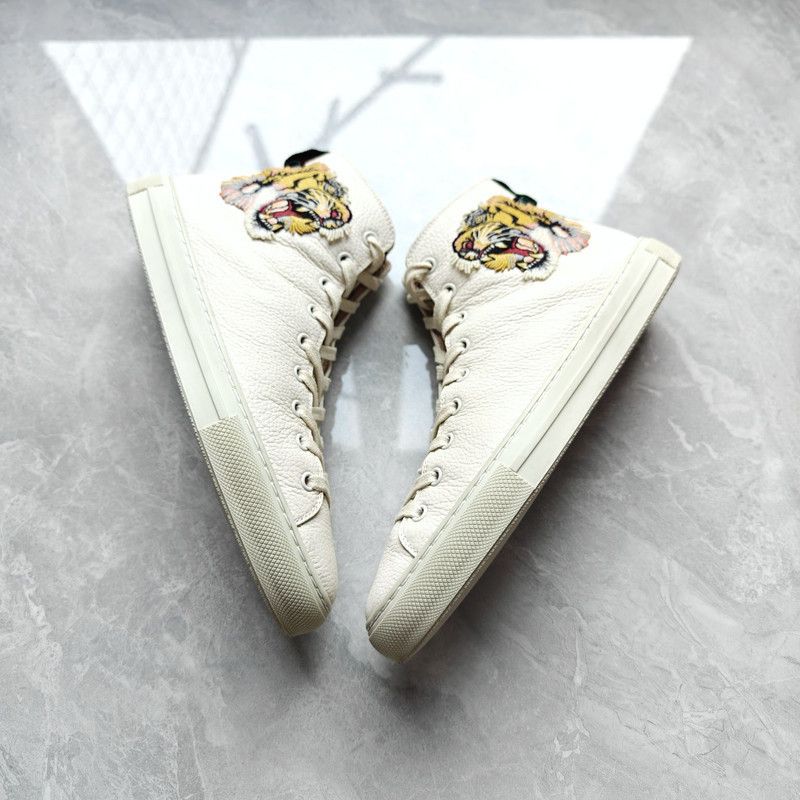 Gucci Gucci High-Top Leather Sneakers for Men 0079 Size US 8.5 / EU 41-42 - 10 Thumbnail