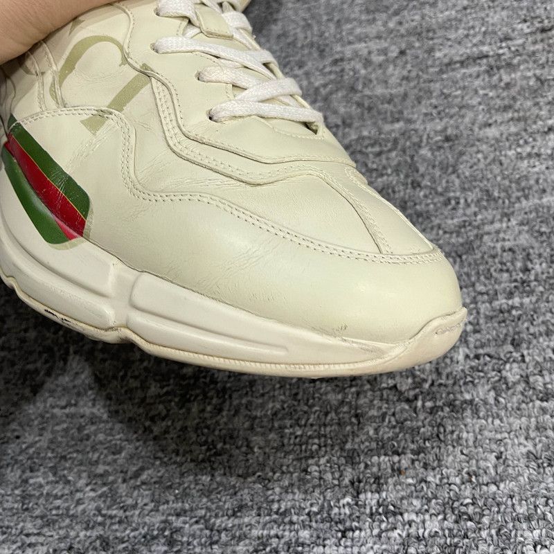 Gucci GUCCI Rhyton Logo Low-Top Dad Sneakers 0079 Size US 10.5 / EU 43-44 - 7 Thumbnail