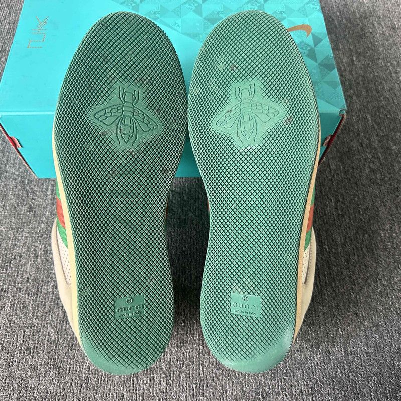 Gucci Gucci Screener Vintage Leather Sneakers for Men 0079 Size US 9.5 / EU 42-43 - 4 Thumbnail