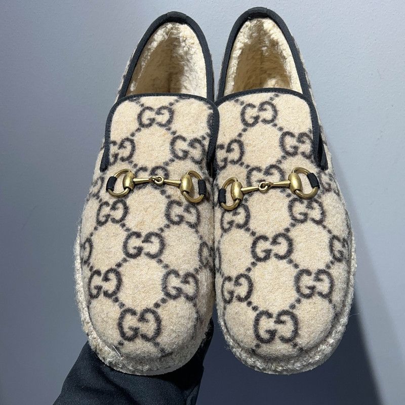 Gucci Gucci Vintage Horsebit Loafers in Beige 0079 Size US 9.5 / EU 42-43 - 2 Thumbnail