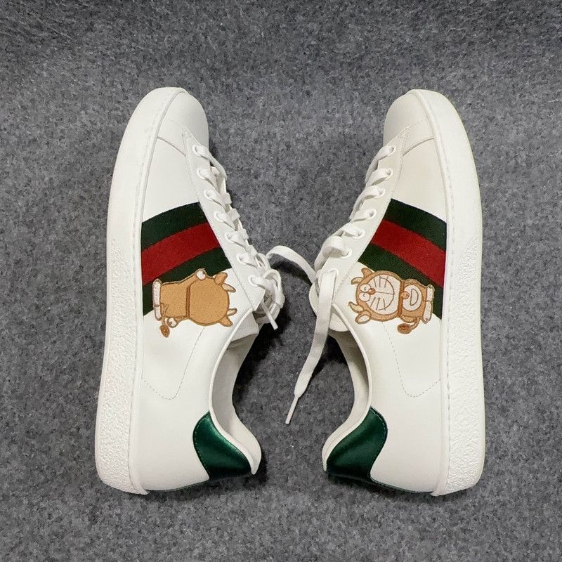 Gucci Gucci x Doraemon White Ace Sneakers 0079 Size US 9.5 / EU 42-43 - 7 Thumbnail