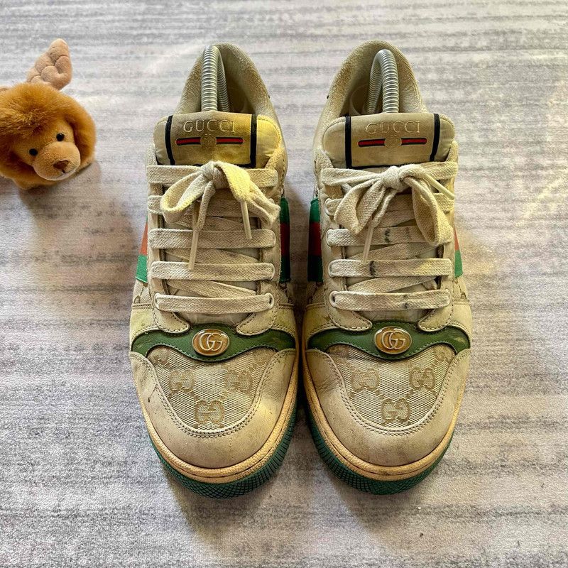 Gucci Gucci Screener Vintage Low-Top Sneakers for Men 0079 Size US 8.5 / EU 41-42 - 4 Thumbnail