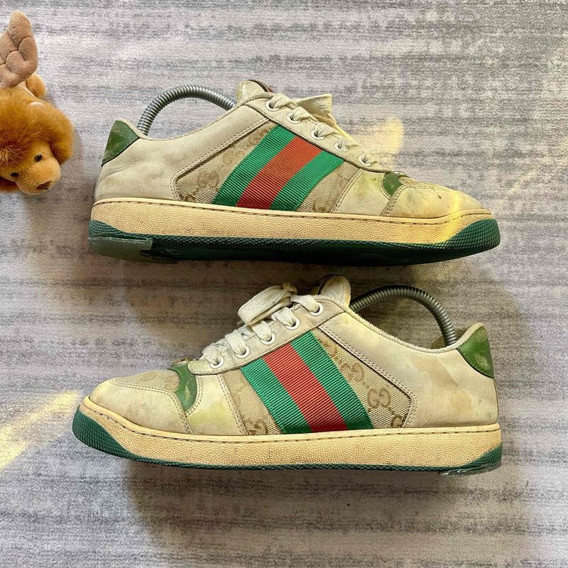 Gucci Gucci Screener Vintage Low-Top Sneakers for Men 0079 Size US 8.5 / EU 41-42 - 3 Thumbnail
