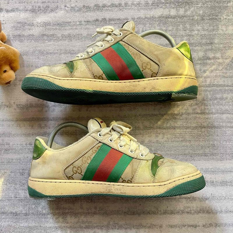 Gucci Gucci Screener Vintage Low-Top Sneakers for Men 0079 Size US 8.5 / EU 41-42 - 2 Thumbnail