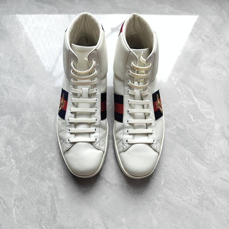 Gucci Gucci Ace High-Top Sneakers in White 0079 Size US 9.5 / EU 42-43 - 2 Thumbnail